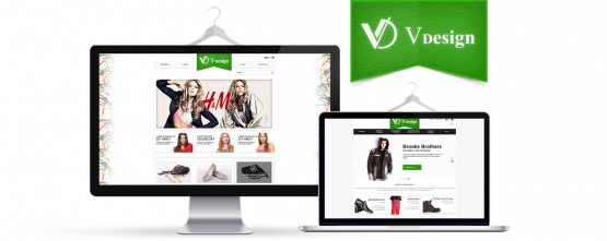 Сайт каталог для производителя одежды VDESIGN